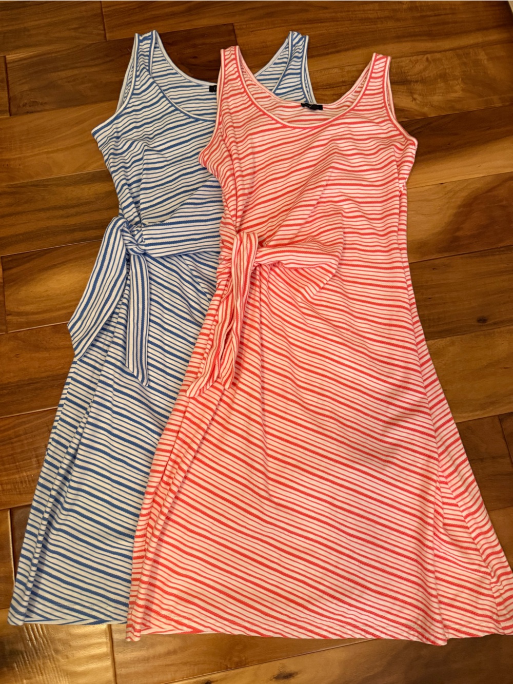 Talbots Blue & White Striped and Pink and White Stripe Dresses